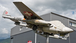 Photo of J-1195 - De Havilland DH-100 Vampire FB.6 operated by Swiss Air Force