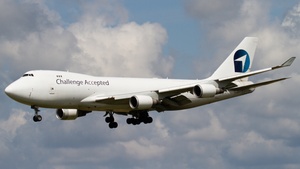 Photo of OO-ACF - Boeing 747-4EVF(ER) operated by Challenge Airlines BE