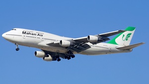Photo of EK-74713 - Boeing 747-3B3(M) operated by Mahan Air (opb Blue Sky)