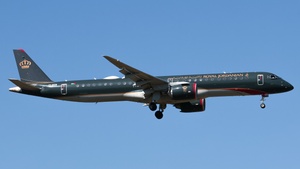 Photo of JY-REB - Embraer ERJ-195-E2 operated by Royal Jordanian Airlines