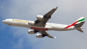 Photo of A6-ERE - Airbus A340-541 operated by Emirates