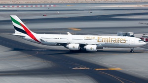 Photo of A6-ERH - Airbus A340-541 operated by Emirates