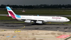 Photo of OO-SCW - Airbus A340-313 operated by Eurowings (opb Brussels Airlines)