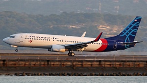 Photo of PK-CMS - Boeing 737-8BK operated by Sriwijaya Air