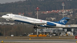 Photo of 4O-AOK - Fokker 100 operated by Montenegro Airlines