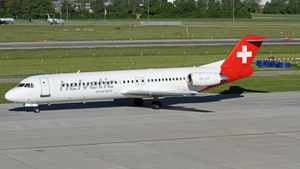 Photo of HB-JVF - Fokker 100 operated by Helvetic Airways