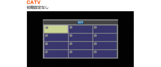 CATV 初期設定なしの画像