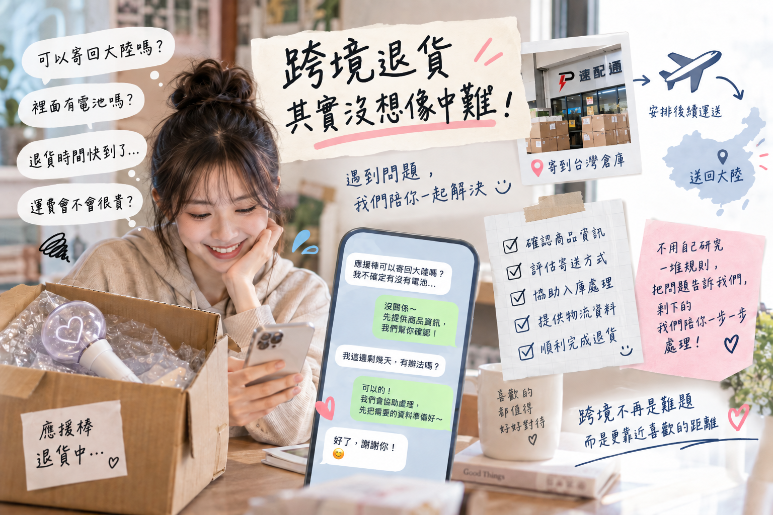 買到應援棒想退回大陸，卻只剩幾天退貨時間？這次真的有點趕