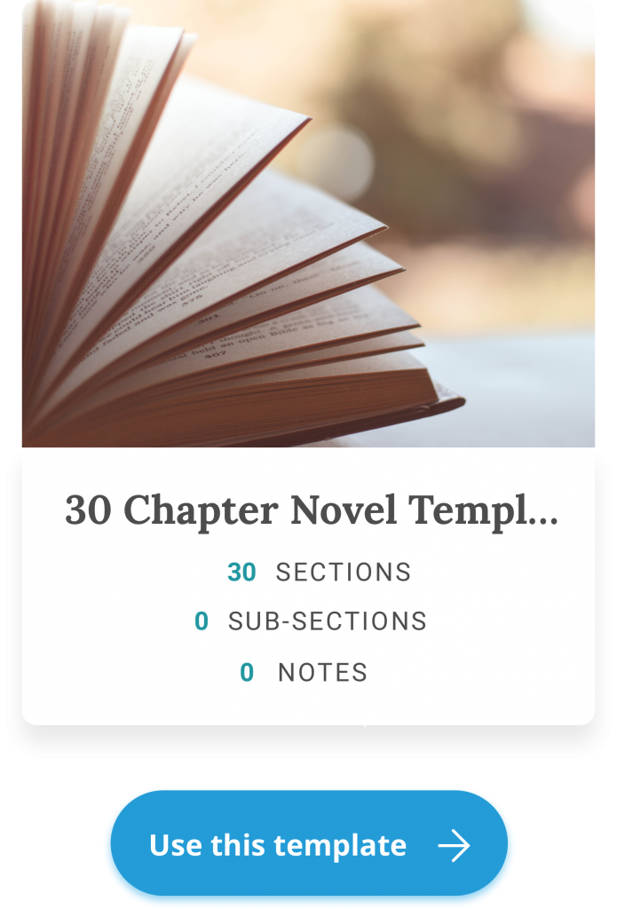 30 chapter novel template