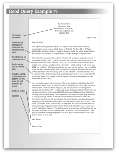 query letter sample