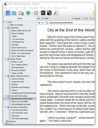 new world trial of the scrivener