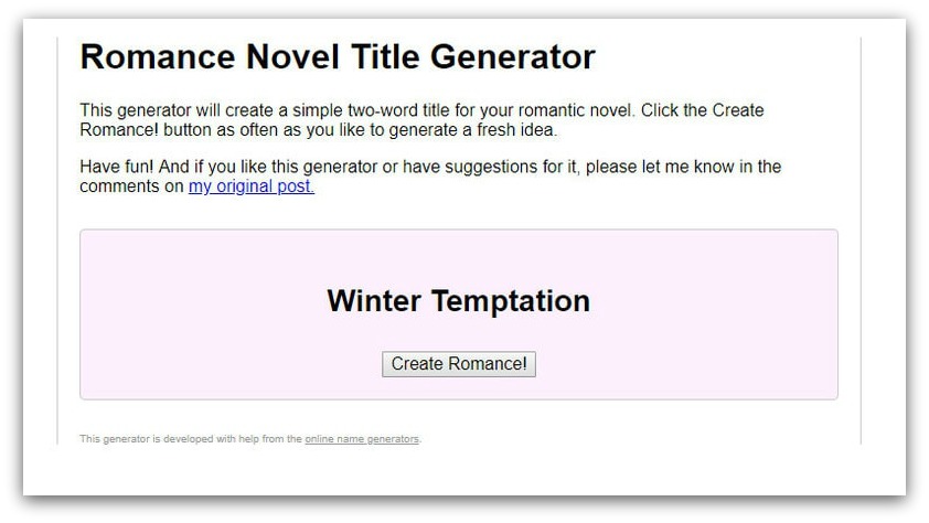 book title generators