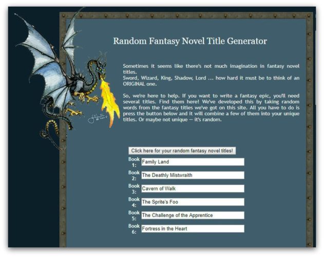 Book Title Generator: Best 21 Free Book Name Generators [List] - Learn  Squibler