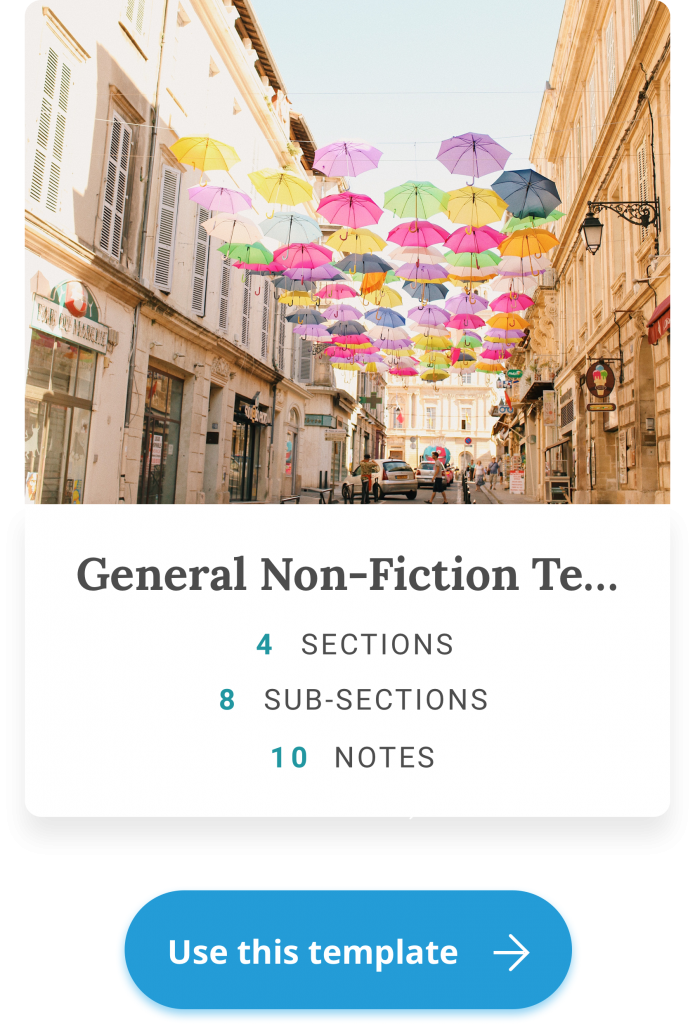 general non-fiction template