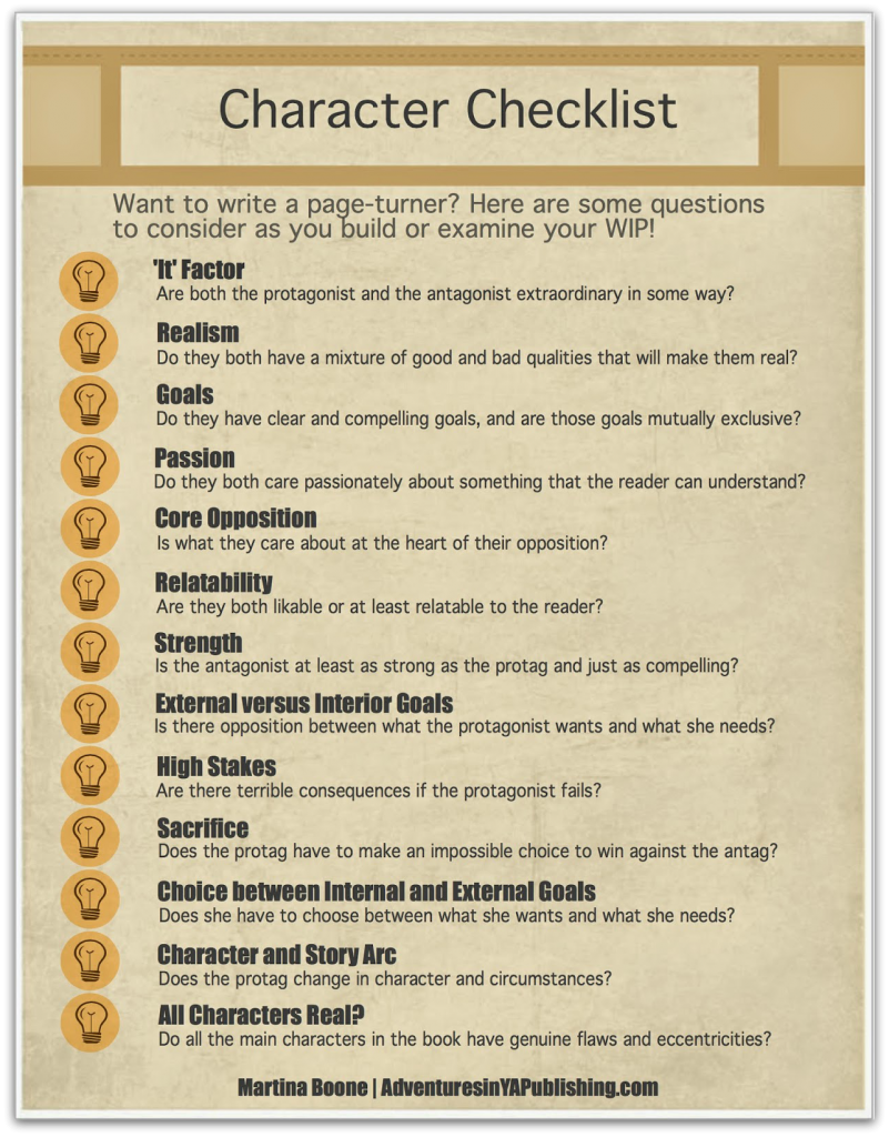 creative writing character development worksheet