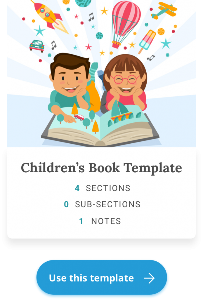 picture book template