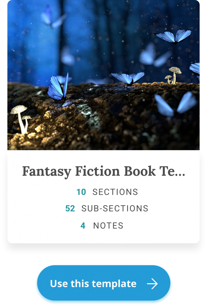 fantasy novel template