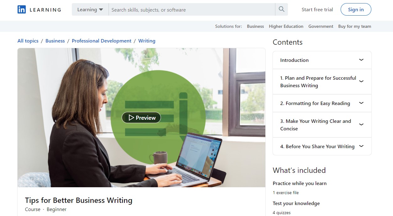 Tips for Better Business Writing LinkedIn Learning