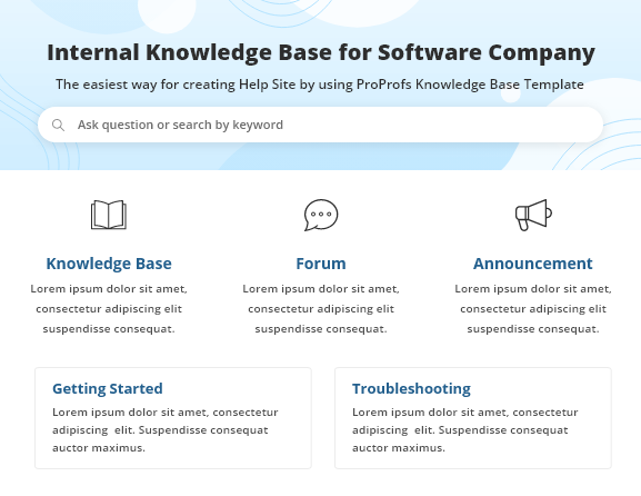 ProProfs template