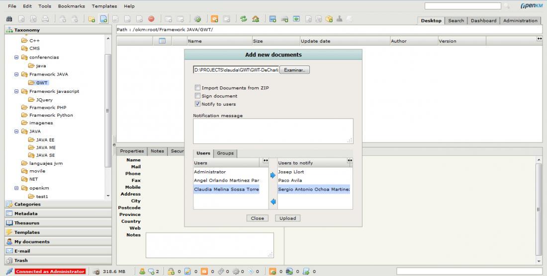 Ease of Use OpenKM