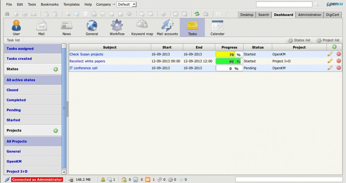 Task Manager OpenKM