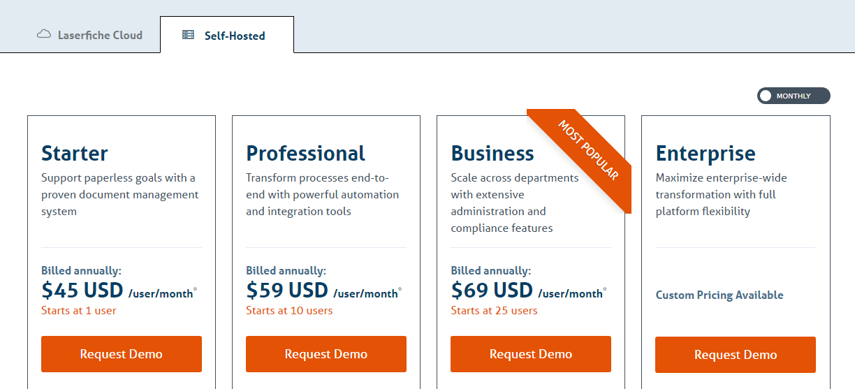 laserfiche pricing