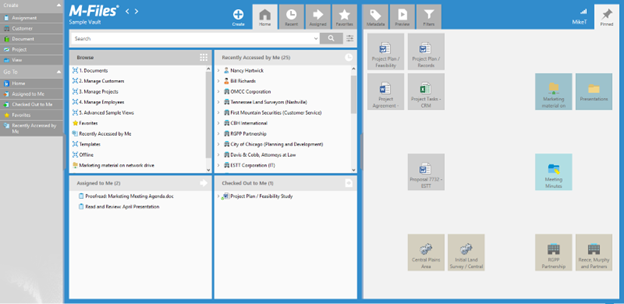 M-Files interface