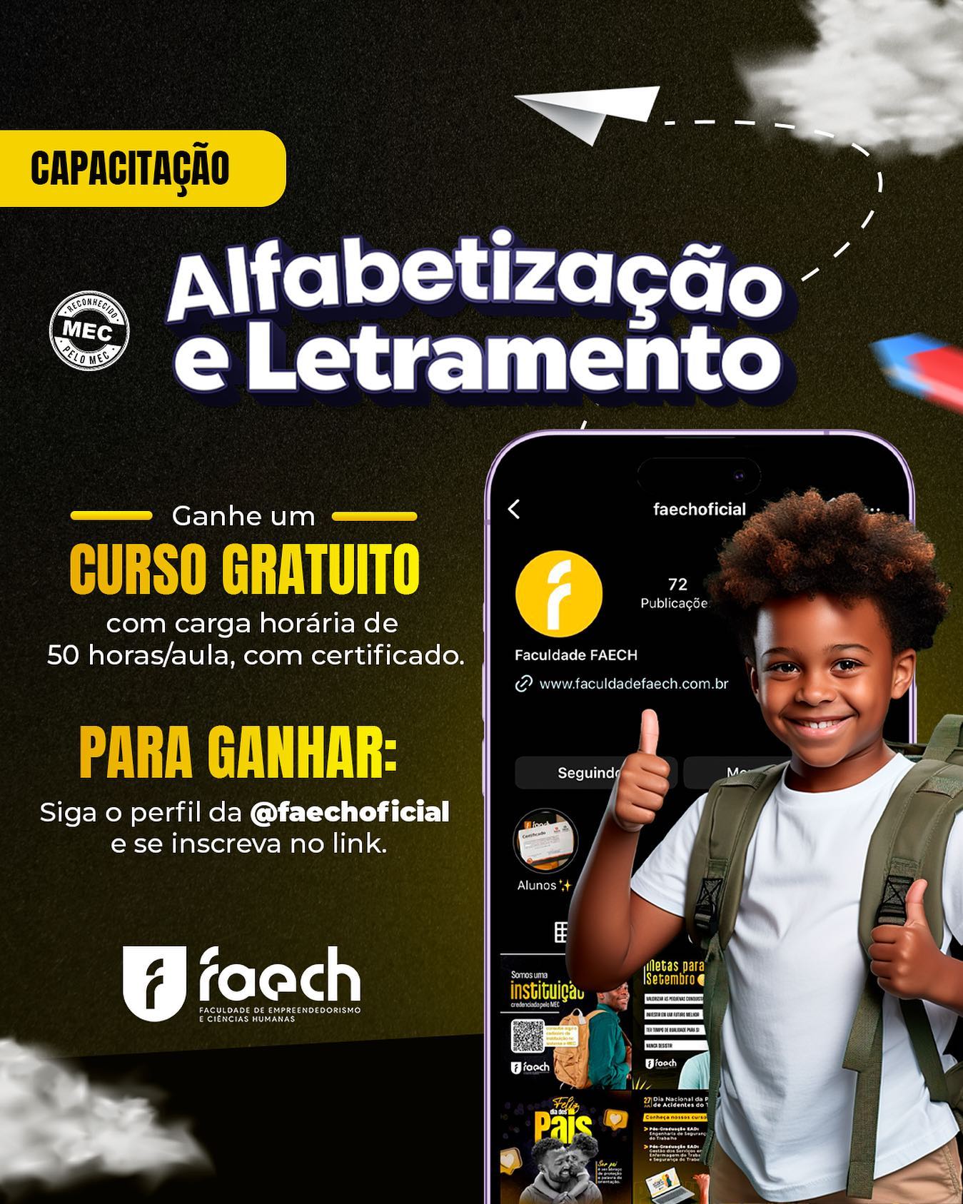 Ei professora, a Faculdade FAECH @faechoficial está oferendo uma capacitação 100% GRATUITA para você.

A capacitação te prepara para o mercado de trabalho, aprofundando em especialidades na sua área, desenvolvendo habilidades e canalizando seu conhecimento sobre novas tecnologias. 

- 100% EAD
- Com certificado 
- Reconhecido pelo MEC
- Válido para provas e designações

Segue o link abaixo ou pelo Link no meu Stories
https://forms.gle/zar3AaT5WtC7WE4A9

✏ Preencha o formulário com seus dados e garanta sua capacitação.

Qualquer dúvida, a equipe da Faculdade FAECH está preparada para lhe atender:
(31) 9926-1877 @faechoficial 

Não perde essa oportunidade! ☺️💝😍👏🏻

.

.
.
.
.

#educação #aprendizagem #bncc #alfabetizacaoeletramento #alfabetizaçãoeletramento #cursoonline #capacitação #formaçãocontinuada #alfabetização #ensino #alfabetizacao #letramento #cursosonline #ensinofundamental #professoras #professora #educacaoinfantil #professor #professores #escola #formaçãopedagógica #professorasdobrasil #anosiniciais #professoraeducaçãoinfantil #professoraeducacaoinfanti #professoraalbamarilia
#ead #alfabetizar 
#alfaletrar #alfabetizacaoinfantil