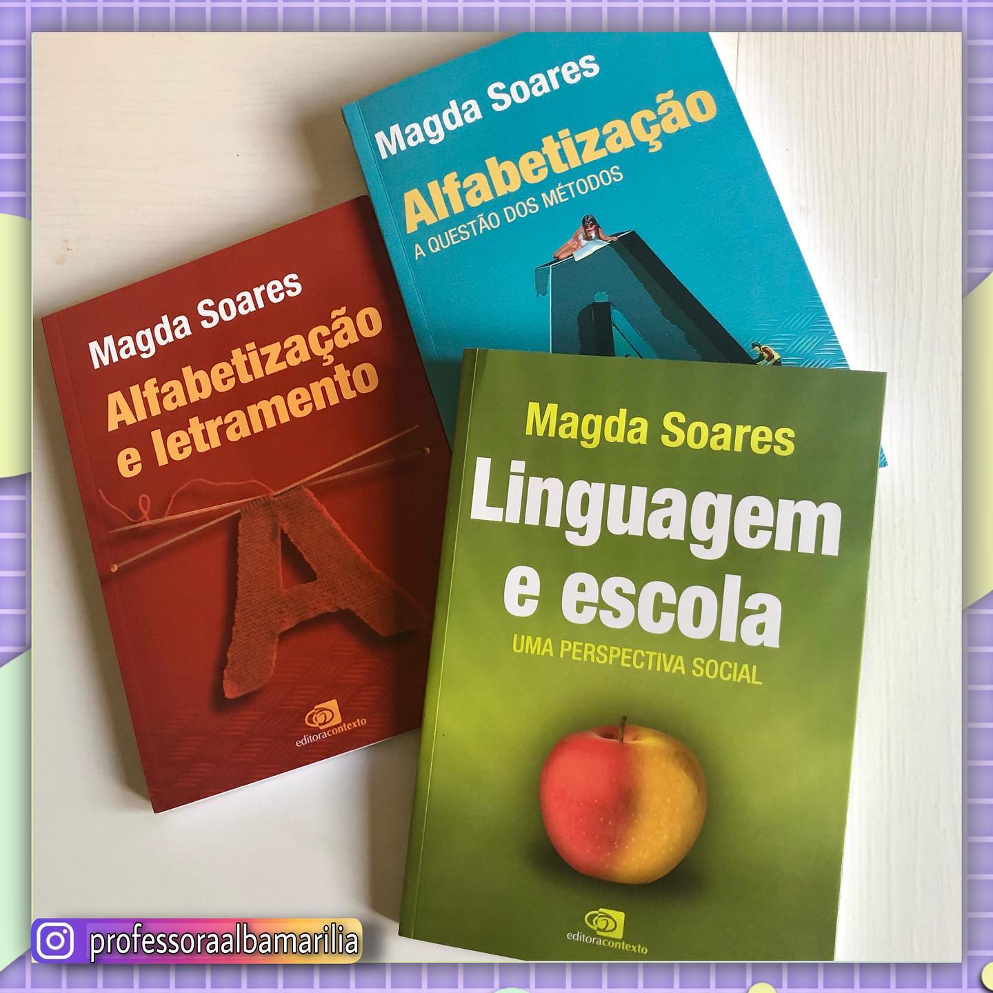 📚Já adquiri o meu “Alfaletrar” e agora minha genteeee olha este presentão da @editoracontexto 😍😍😍
Mais 3 obras da professora Magda Soares, que tem décadas de experiência na atuação com professores e alunos da rede pública de ensino.
 "Alfabetização: a questão dos métodos", "Linguagem e escola" e "Alfabetização e letramento"
Você pode encontrar essas maravilhas e também a mais nova obra, "Alfaletrar" no site da @editoracontexto

#TenhaContexto - Desde 1987 promovendo a circulação do saber
.
.
.
.
.
.
.
.
.
.
#MagdaSoares #Educação #Alfabetização #Professor #Professora #Docência #Alfaletrar #Alfabetizar #educação #souprofessora #professoras #educaçãoinfantil #educacaoinfantil #ensinofundamental #pedagogia #pedagoga #professoraporamor #vidadeprofessora #amoserprofessora #professoracoruja #pedagogiaporamor #pedagogas #professorasdobrasil #professorasdoinstagram #educaçãocolaborativa #professores #livroparaprofessores #livrosparaprofessores