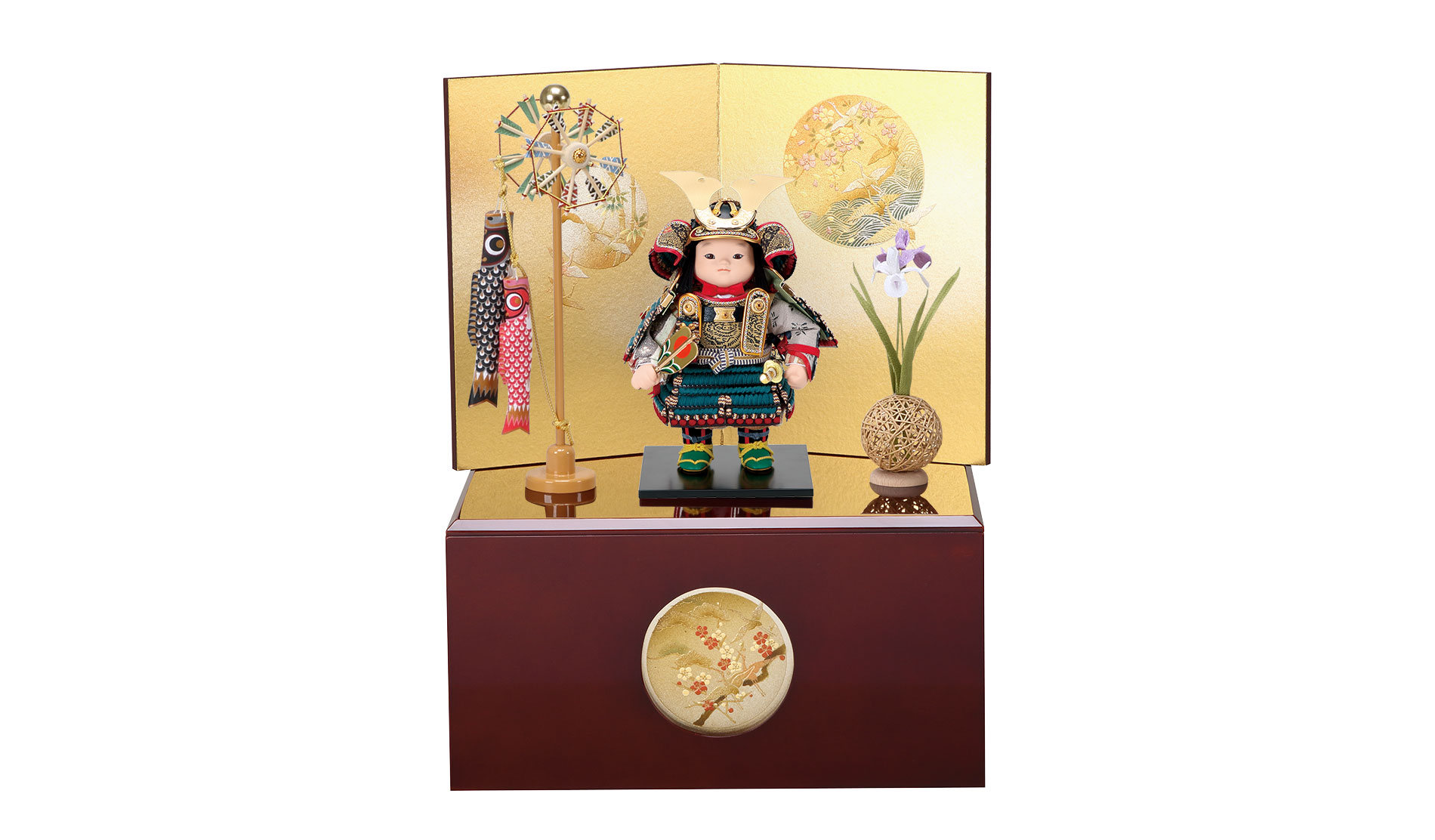 五月人形 鎧着子供大将 縹威 / おしゃれでコンパクトなかわいい 五月人形 鎧着子供大将 縹威 / おしゃれでコンパクトなかわいい