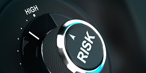 Risk button pointing to high