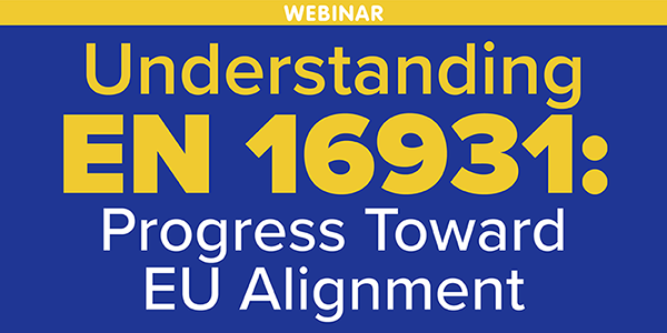 blue background yellow text Understanding EN 16931: Progress Toward EU Alignment