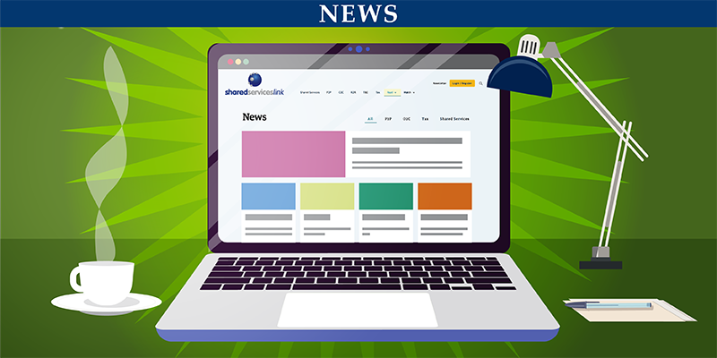 laptop with news homepage