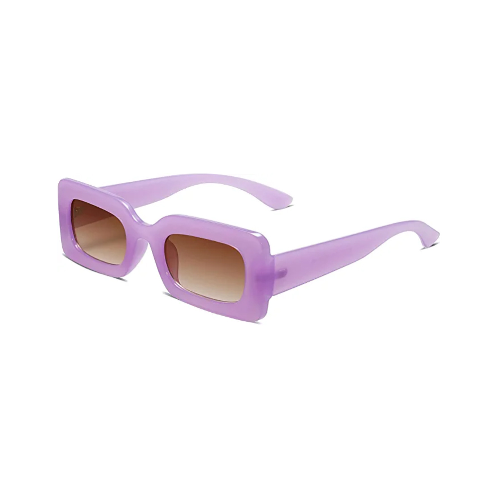 SOJOS Lentes sol 90s para mujer Trendy Chunky Glasses SJ2160 Morado