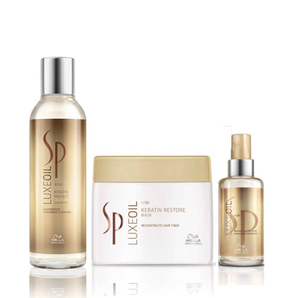 WELLA SP System Professional Luxe Oil Trio Keratin Protect Shampoo