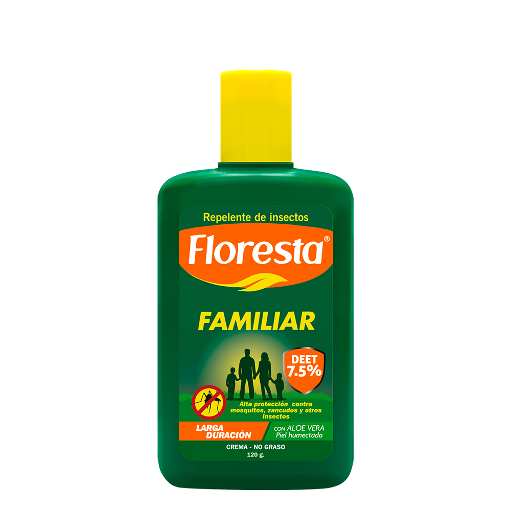 REPELENTE FAMILIAR FLORESTA CR 7.5% DEET 120 G 