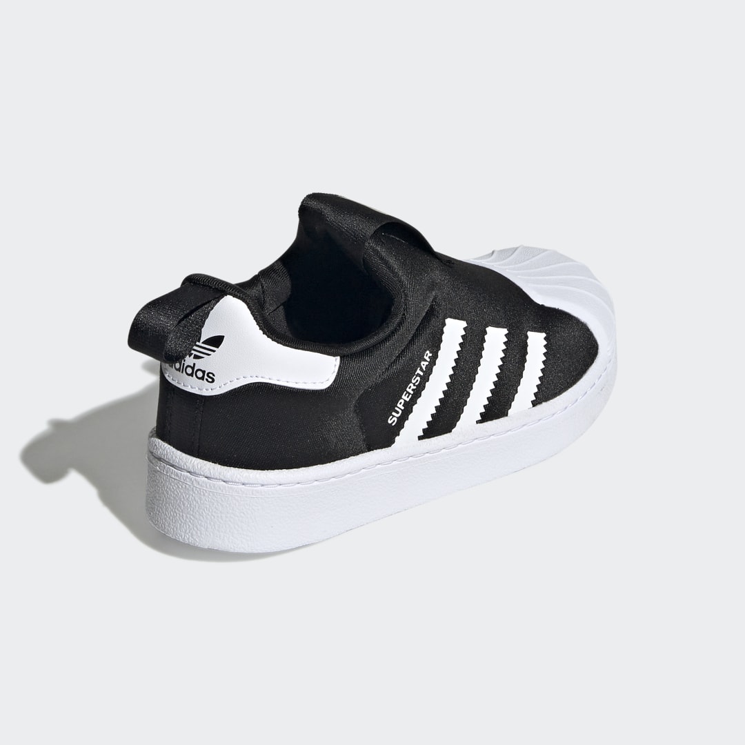 black and silver adidas superstar