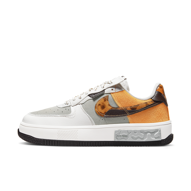 Nike Air Force 1 Low Cut-Out Swoosh (Wolf Grey/Cool Grey/Kumquat/White) -  Style Code: DR0155-001 