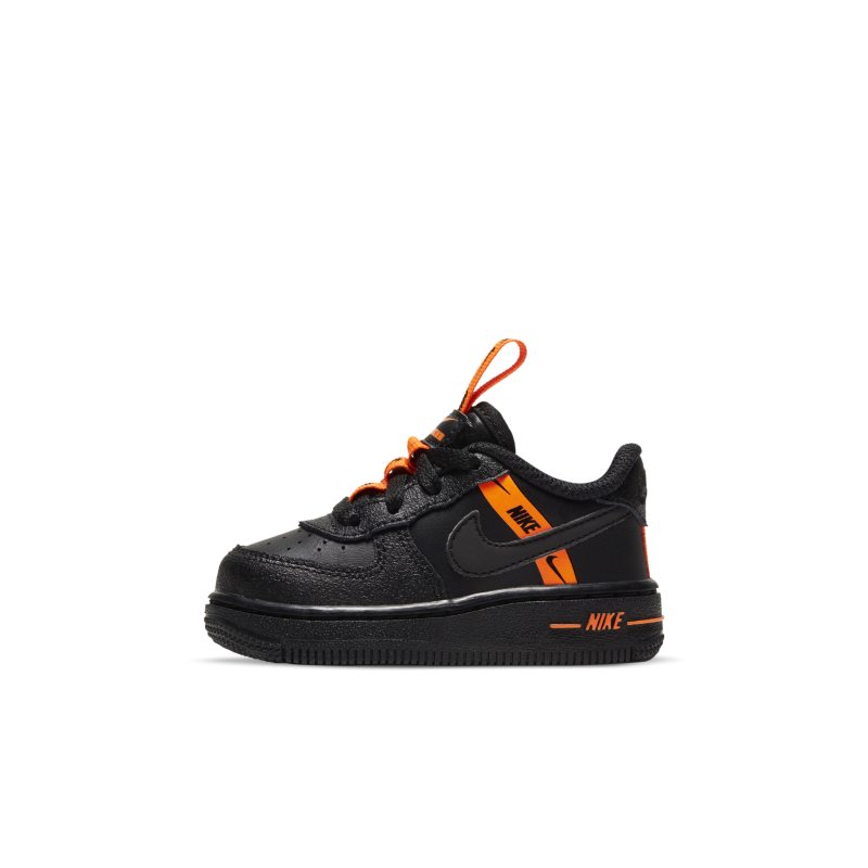 Nike Force 1 LV8 KSA 'Worldwide' Black & Total Orange