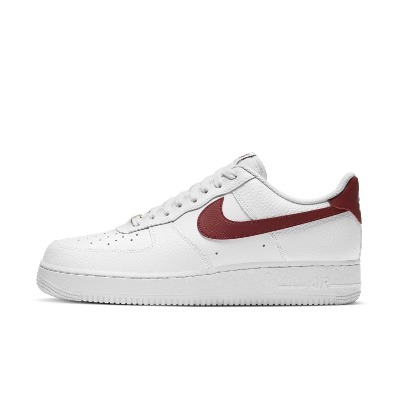 Air force 1 high top sales red and white