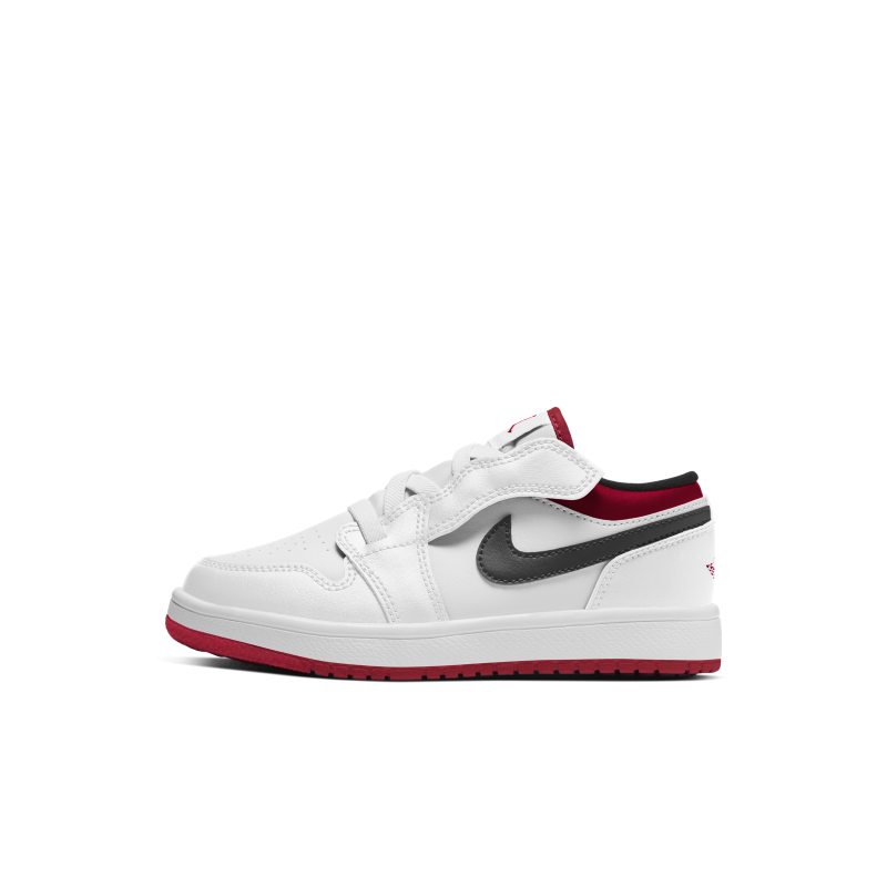 White and red sales jordan 1s