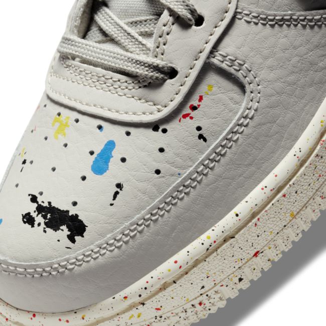 Nike Air Force 1 LV8 3 GS 'Paint Splatter - Light Bone