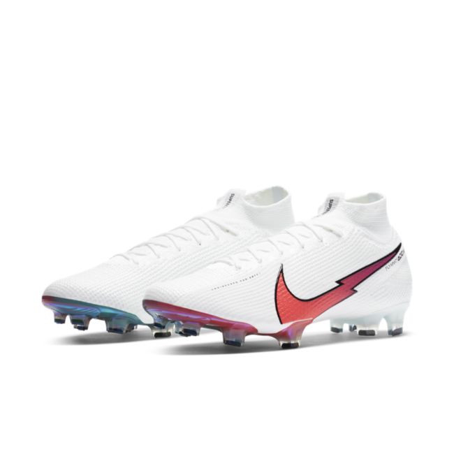 Nike Mercurial Superfly 7 Elite FG -White/Flash Crimson-Hyper Jade 8