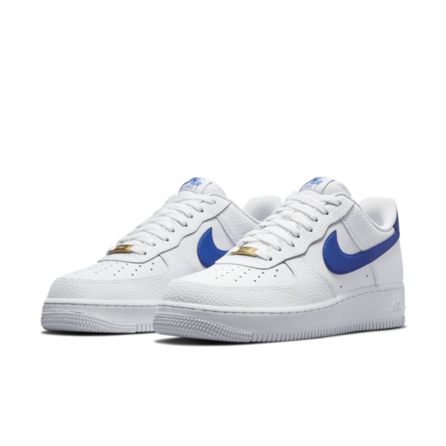 White and blue deals air force ones