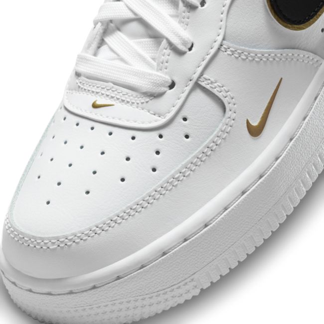 Nike Air Force 1 LV8 Grade School Lifestyle Shoe White Gold DM3322