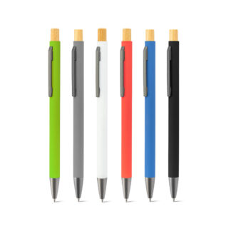 ZYLEN. Penna a sfera in alluminio riciclato (100% rAL),con finitura in gomma