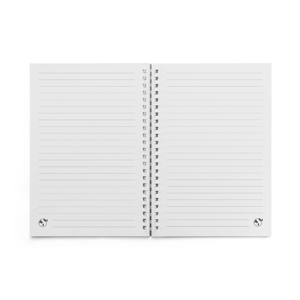 SCHILLER. Blocco note A5 con copertina flessibile,realizzato con carta riciclata al 100% - immagine 4