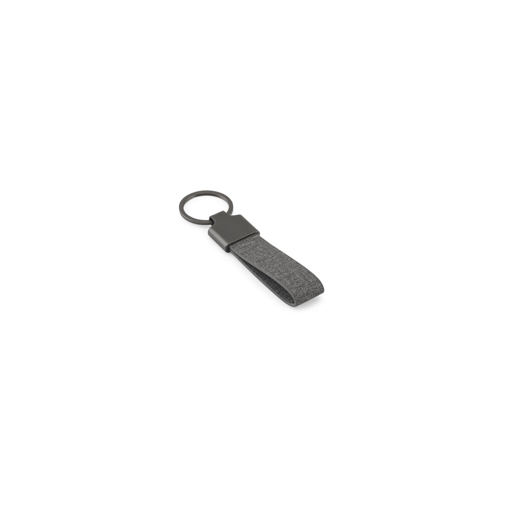 RAVEN. Portachiavi di forma rettangolare in metallo e pet riciclato (30% riciclato) - immagine 8