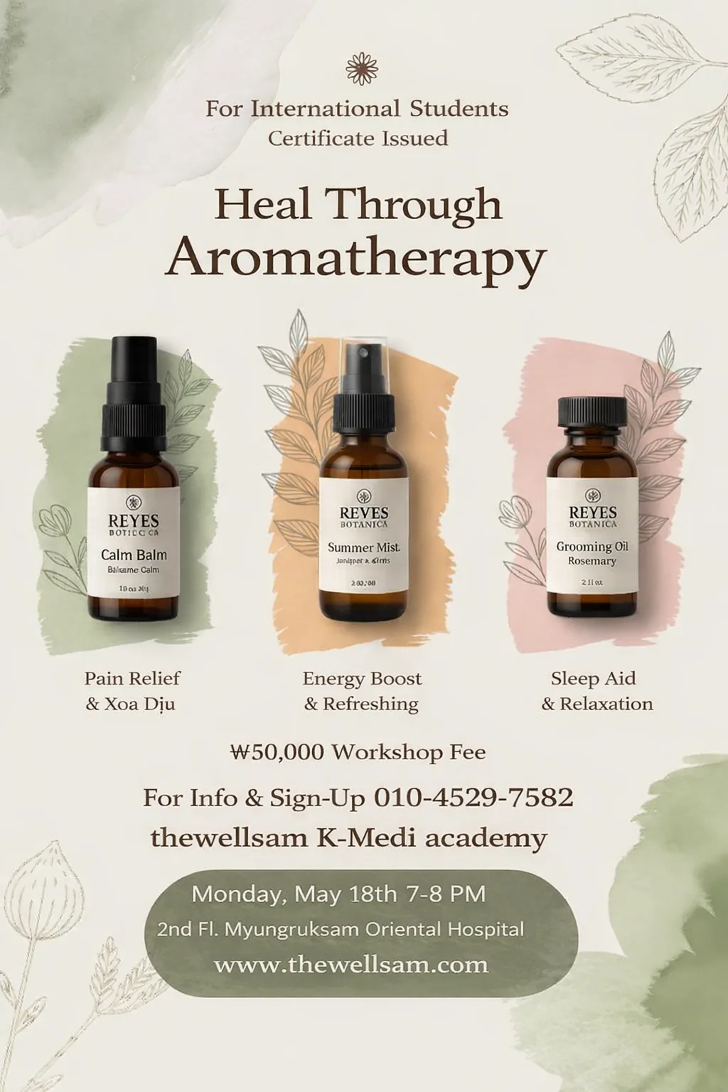 Healing through Scent Aromatherapy Brochure
