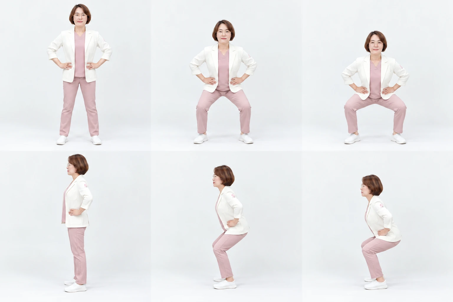 Full-body stretching postures